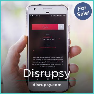 Disrupsy.com - Unique premium domains for sale