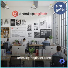 OneStopRegister.com - Creative brandable domain for sale
