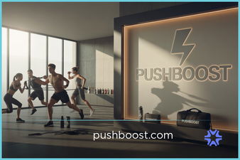 PushBoost.com - Creative brandable domain for sale