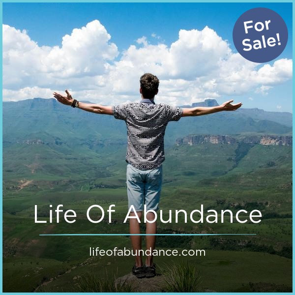 LifeOfAbundance.com - Creative domains for sale