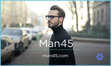 Man45.com - Creative brandable domain for sale