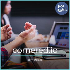 Cornered.io - Creative brandable domain for sale