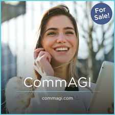 CommAGI.com - Creative brandable domain for sale