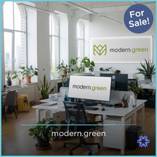 Modern.green - Creative brandable domain for sale