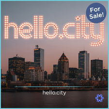 Hello.City - Creative brandable domain for sale