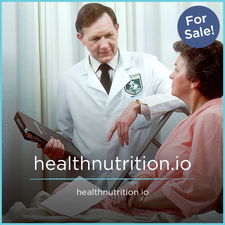 HealthNutrition.io - Creative brandable domain for sale