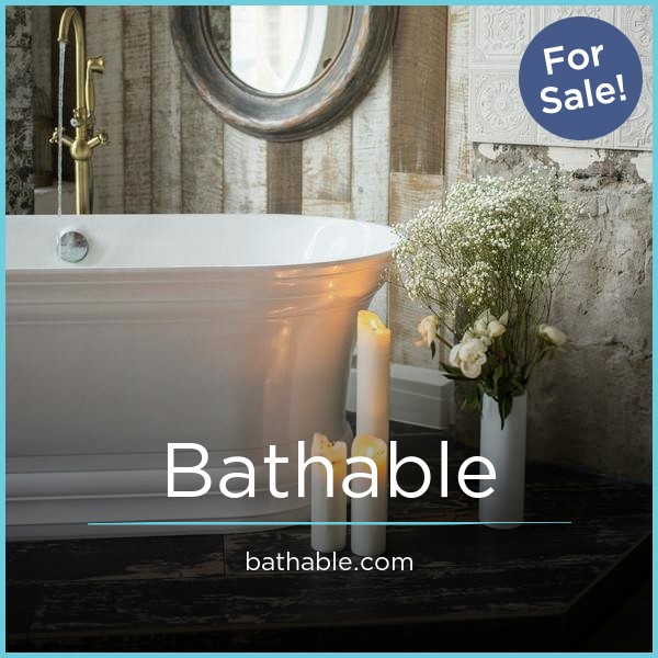 Bathable.com - Cool domains for sale