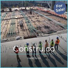 Constru.co - Creative brandable domain for sale