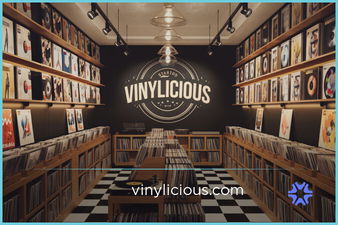 Vinylicious.com - Great premium domain names for sale