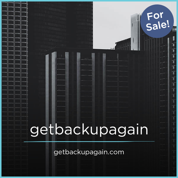 GetBackUpAgain.com - Cool premium domain marketplace