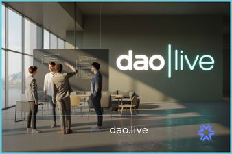 DAO.live - Creative brandable domain for sale