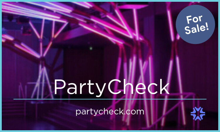 PartyCheck.com - New premium domain names for sale