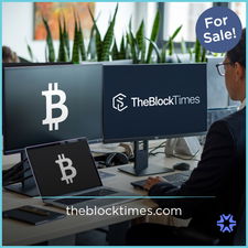 TheBlockTimes.com - Creative brandable domain for sale