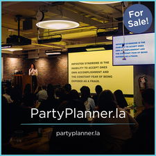PartyPlanner.la - Creative brandable domain for sale