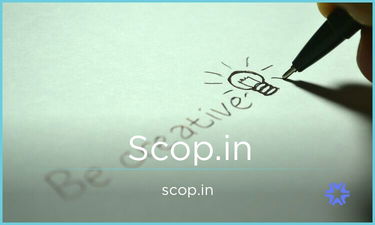 Scop.in - Creative brandable domain for sale