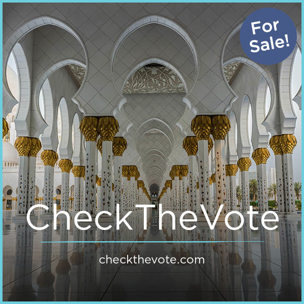 CheckTheVote.com - buying Best premium names