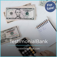 TestimonialBank.com - Creative brandable domain for sale