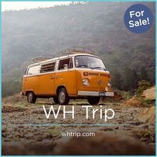 WHTrip.com - Creative brandable domain for sale