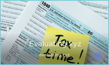 Evaluating.xyz - Creative brandable domain for sale