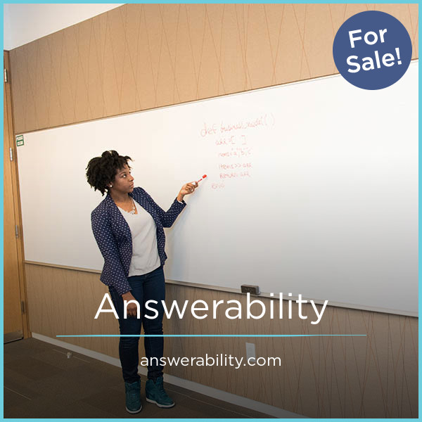 Answerability.com - Good premium domain marketplace