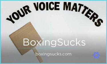 BoxingSucks.com - Creative brandable domain for sale