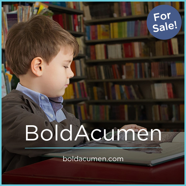 BoldAcumen.com - buy Catchy premium names