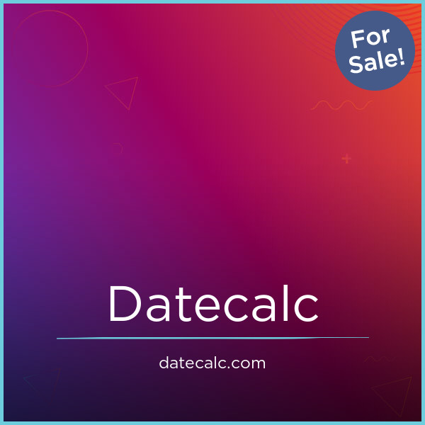 DateCalc.com - Catchy premium domain names