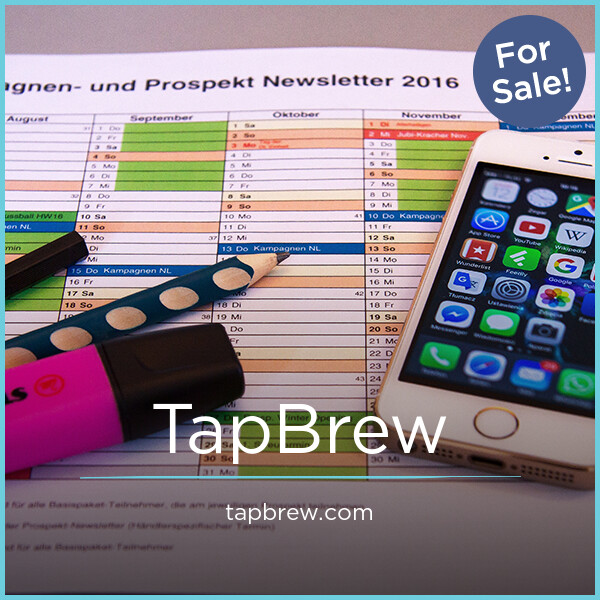 TapBrew.com - Good premium domain names for sale