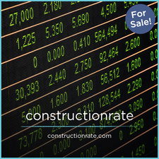 ConstructionRate.com - Creative brandable domain for sale