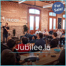 Jubilee.la - Creative brandable domain for sale