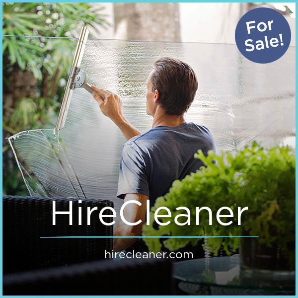 HireCleaner.com - buy Creative premium domains