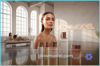 GlowModel.com - Creative brandable domain for sale