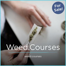 Weed.Courses - Creative brandable domain for sale