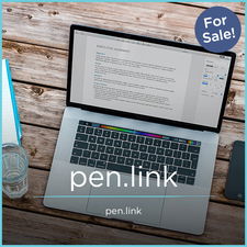 Pen.Link - Creative brandable domain for sale