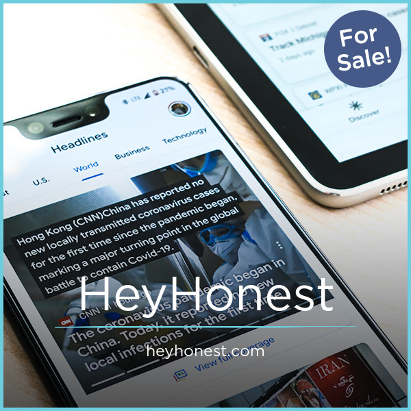 HeyHonest.com - Great premium domains for sale