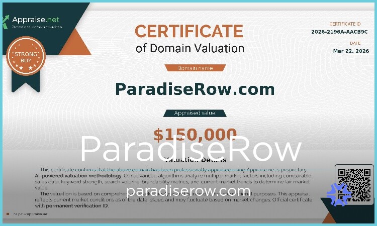 ParadiseRow.com - buy Catchy premium names