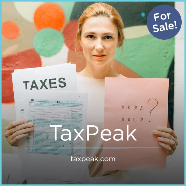TaxPeak.com - buy Catchy premium domains