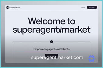 SuperAgentMarket.com - Creative brandable domain for sale