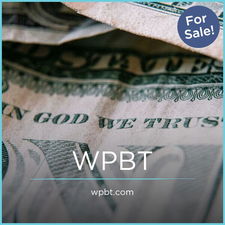 WPBT.com - Creative brandable domain for sale