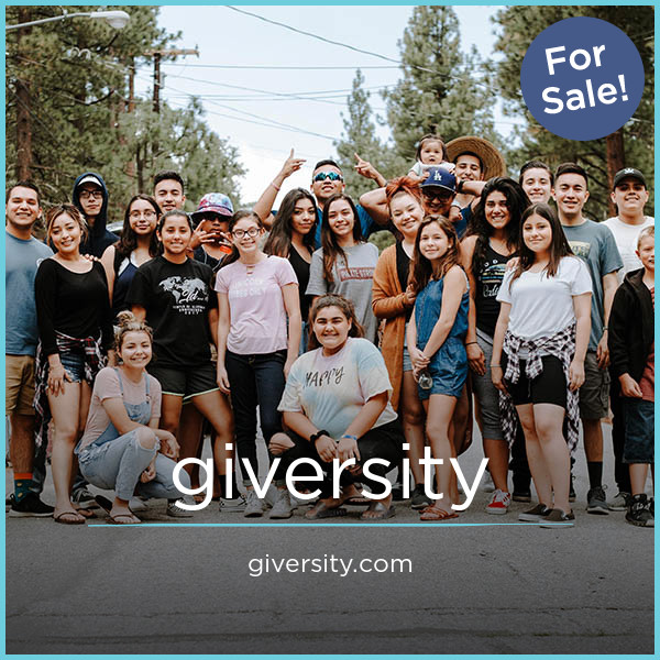 Giversity.com - buy Catchy premium domains