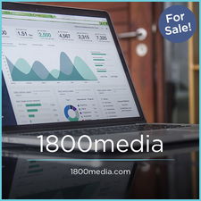 1800media.com - Creative brandable domain for sale