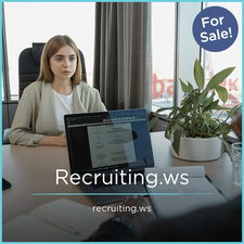 Recruiting.ws - Creative brandable domain for sale