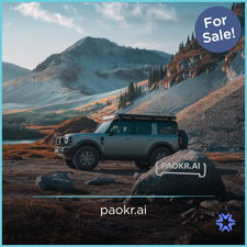 PAOKR.ai - Creative brandable domain for sale