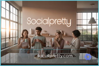SocialPretty.com - Creative brandable domain for sale