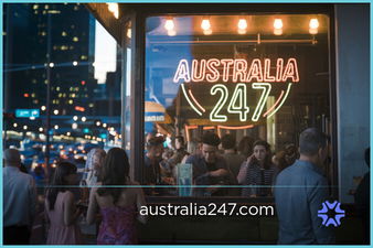 Australia247.com - Creative brandable domain for sale