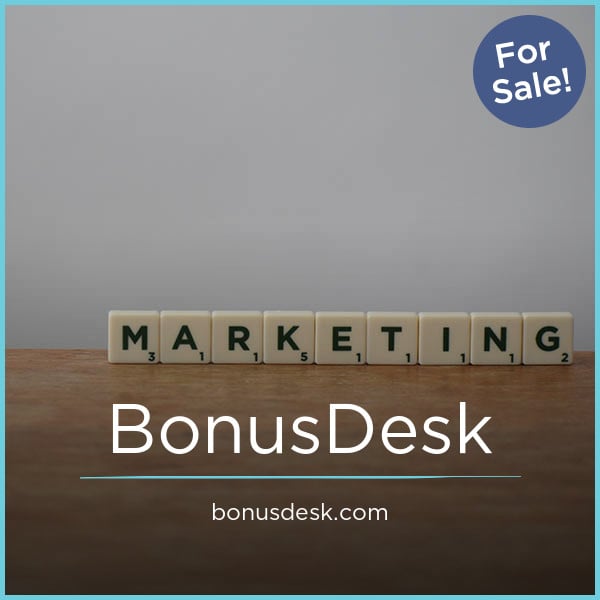 BonusDesk.com - New premium domain marketplace