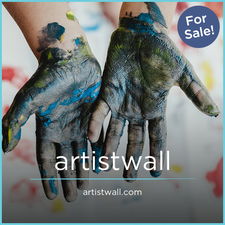 ArtistWall.com - Creative brandable domain for sale