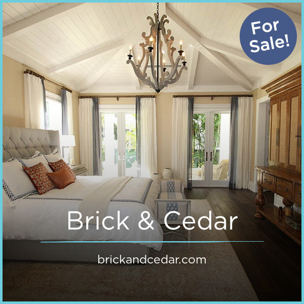 BrickAndCedar.com - Creative domains for sale