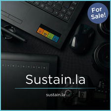 Sustain.la - Creative brandable domain for sale