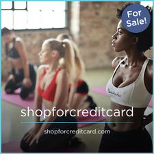 ShopForCreditCard.com - Creative brandable domain for sale